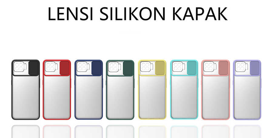 Oppo Reno 4 Lite Kılıf Zore Lensi Kapak