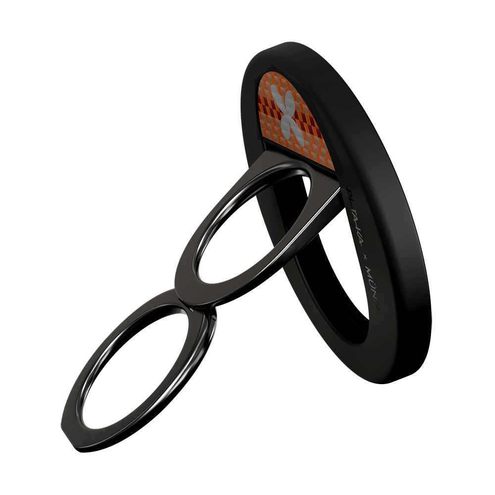 Pitaka Aramid Fiber Flora in Grid Serisi MagEZ Grip 3 Magnetik Ring Stand Telefon Tutucu