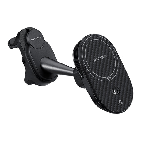 Pitaka MagEZ Pro 2 M-safe Şarj Özellikli Qi2 Aramid Fiber Araç Telefon Tutucu