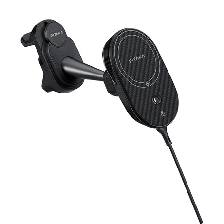 Pitaka MagEZ Pro 2 M-safe Şarj Özellikli Qi2 Aramid Fiber Araç Telefon Tutucu