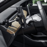 Pitaka MagEZ Pro 2 M-safe Şarj Özellikli Qi2 Tesla Model Y ve Model 3 Uyumlu Aramid Fiber Araç Telefon Tutucu