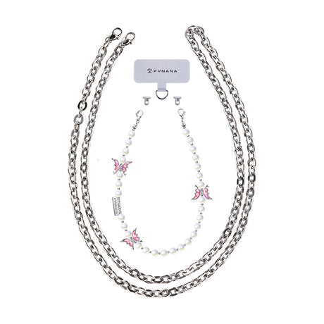 Pynana Gauzy Dream Serisi Çok Fonksiyonlu İnci Taşlı Telefon Boyun Askı İpi