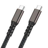 Qgeem 2.Jenerasyon Type-C to Type-C USB3.2 PD Data Kablosu 100W 20Gbps 4K@60Hz 3 Metre