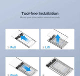 Qgeem QG-ST05 2.5 inç Sata Harddisk Veri Aktarım Kutusu