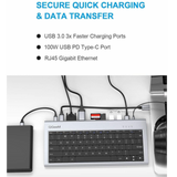 Qgeem QG-UH-11-2 Type-C Hub Klavye