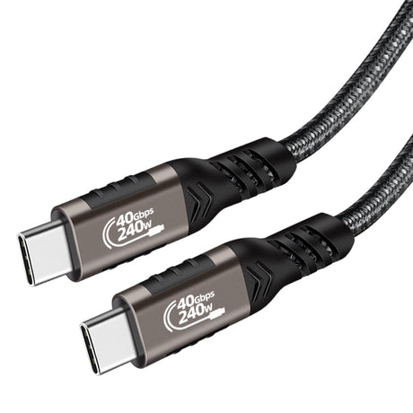 Qgeem QG01 Type-C to Type-C USB4 PD Data Kablosu 240W 40Gbps 8K@60Hz 0.2 Metre