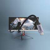 Qgeem QG03 Type-C to Type-C PD 40G 8K@60Hz Data Kablosu 240W 1M