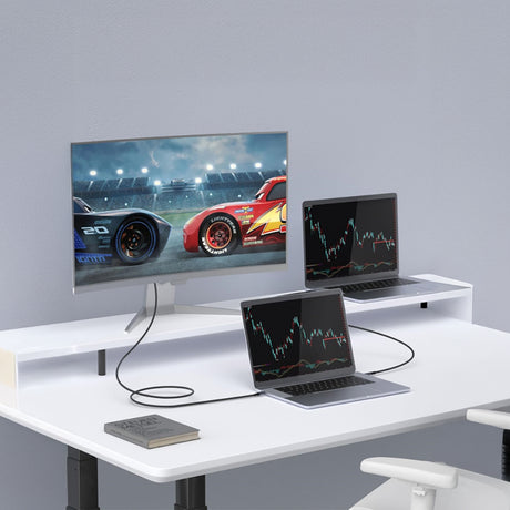 Qgeem QG03 Type-C to Type-C PD 40G 8K@60Hz Data Kablosu 240W 1M