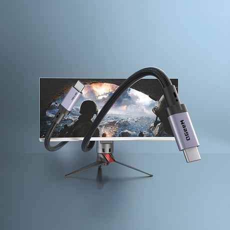 Qgeem QG03 Type-C to Type-C PD 40G 8K@60Hz Data Kablosu 240W 2M