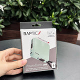 Raptic Lightning ve Type-C Kablolu Dijital LED Göstergeli Askılı Powerbank 5000mAh Kompakt ve Taşınabilir Tasarım