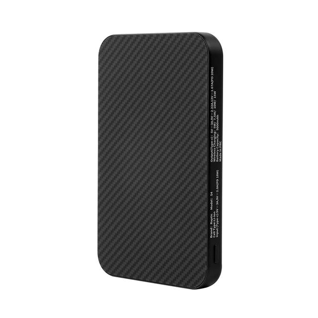 Raptic S4 Aramid-Skin M-safe Şarj Özellikli Ultra İnce 600D Powerbank 15W 5000mAh