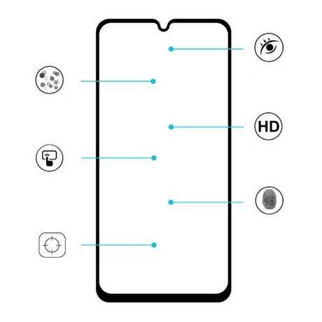Galaxy M31 Zore Kenarları Kırılmaya Dayanıklı Cam Ekran Koruyucu