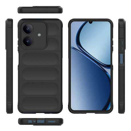 Realme C63 Kılıf Esnek TPU Oyuklu Arka Yüzey Tasarımlı Zore Etnik Silikon Kapak