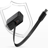 Recci RC102E GaN Teknolojili Hızlı Şarj Başlığı USB-A to Type-C PD 40W Type-C Kablolu Şarj Seti