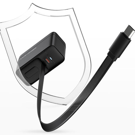 Recci RC102E GaN Teknolojili Hızlı Şarj Başlığı USB-A to Type-C PD 40W Type-C Kablolu Şarj Seti