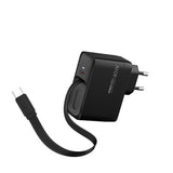 Recci RC102E GaN Teknolojili Hızlı Şarj Başlığı USB-A to Type-C PD 40W Type-C Kablolu Şarj Seti
