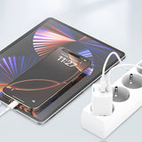 Recci RC107E Type-C PD & USB-A GaN Teknolojili Hızlı Şarj Başlığı 30W
