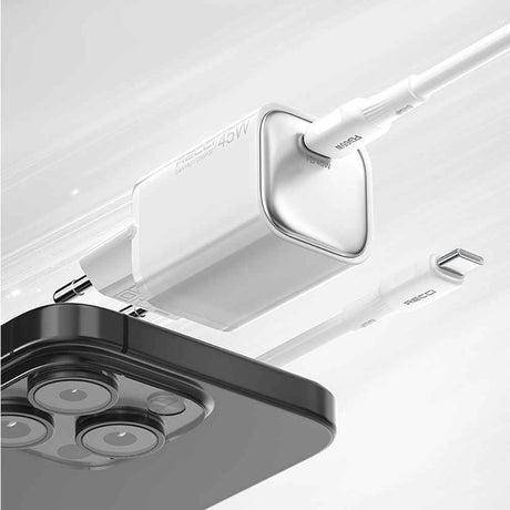 Recci RC132E Type-C PD GaN Teknolojili Mini Hızlı Şarj Seti 45W 1M