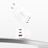 Recci RC85E GaN Teknolojili Hızlı Şarj Başlığı USB-A to Type-C PD 67W Kablolu Şarj Seti