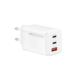 Recci RC85E GaN Teknolojili Hızlı Şarj Başlığı USB-A to Type-C PD 67W Kablolu Şarj Seti