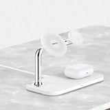 Recci RCW-20 Prestige Serisi 3in1 M-safe 15W Hızlı Şarj Özellikli Magnetik Kablosuz Şarj Standı