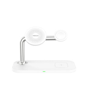 Recci RCW-20 Prestige Serisi 3in1 M-safe 15W Hızlı Şarj Özellikli Magnetik Kablosuz Şarj Standı