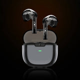 Recci REP-W50 Şeffaf Tasarım Hi-Fi Ses Kaliteli Bluetooth v5.3 Amber Serisi Kulak İçi Kulaklık