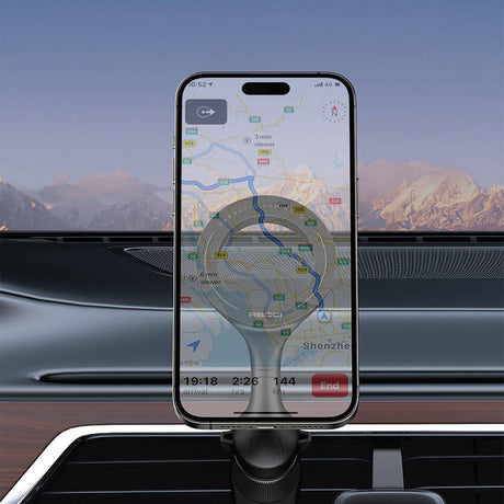 Recci RHO-C42 M-safe Magnetik 360° Dönebilen Havalandırma Tasarım Araç Telefon Tutucu