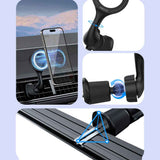 Recci RHO-C42 M-safe Magnetik 360° Dönebilen Havalandırma Tasarım Araç Telefon Tutucu