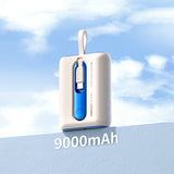 Recci RPB-P12C PD 20W Askı İpli Hızlı Şarj Özellikli Type-C Kablolu Powerbank 22.5W 9000mAh