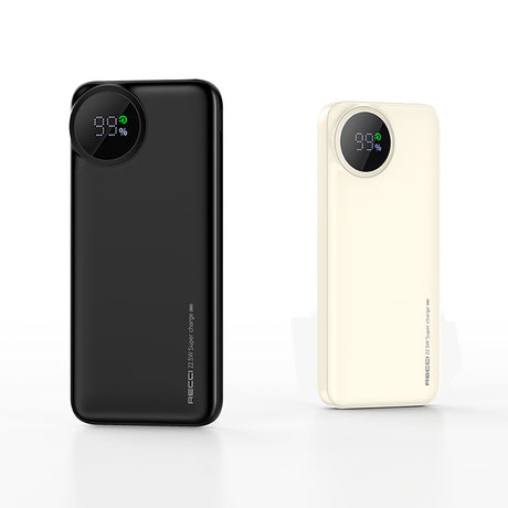 Recci RPB-P48 PD 20W Dijital LED Göstergeli Hızlı Şarj Özellikli Taşınabilir Powerbank 22.5W 10000mAh