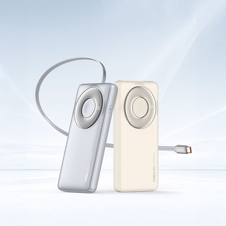 Recci RPB-P58 PD Hızlı Şarj Özellikli Type-C Kablolu Powerbank 22.5W 10.000mAh