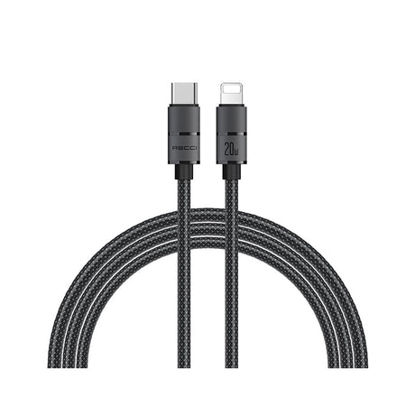 Recci RS12CL Warrior Serisi 20W Hızlı Şarj Özellikli Type-C To Lightning PD Kablo 2M