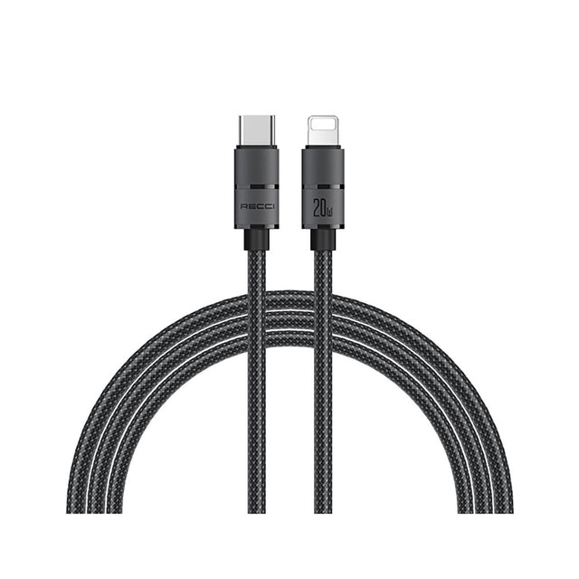 Recci RS12CL Warrior Serisi 20W Hızlı Şarj Özellikli Type-C To Lightning PD Kablo 2M