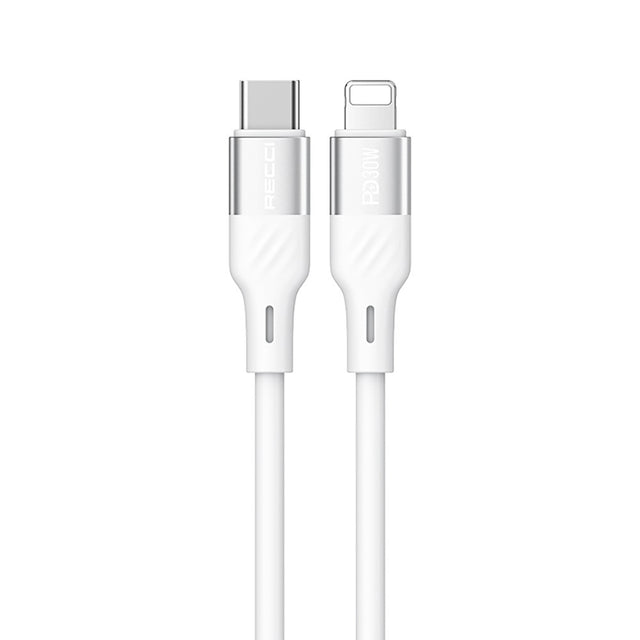 Recci RS22CL Excellence Serisi Type-C to Lightning PD 30W Hızlı Şarj Özellikli Data ve Şarj Kablosu 1.5M