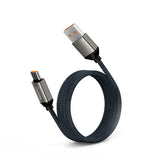 Recci RS35C USB-A to Type-C Örgü Tasarımlı Hızlı Şarj Özellikli Data ve Şarj Kablosu 1M