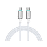 Recci RS42CC Lamp Display Serisi Type-C to Type-C PD 240W Hızlı Şarj Özellikli Data ve Şarj Kablosu 1.5M
