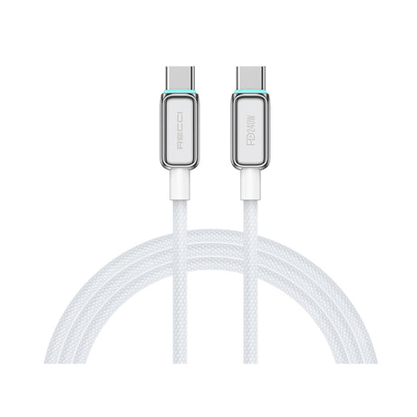 Recci RS42CC Lamp Display Serisi Type-C to Type-C PD 240W Hızlı Şarj Özellikli Data ve Şarj Kablosu 1.5M