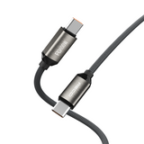 Recci RS45CC Type-C to Type-C PD 100W Örgü Tasarımlı Hızlı Şarj Özellikli Data ve Şarj Kablosu 1M