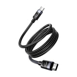 Recci RS50CC Type-C to Type-C PD Örgü Tasarımlı Hızlı Şarj Özellikli Data ve Şarj Kablosu 65W 1M