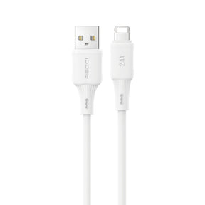 Recci RS52L USB-A to Lightning 2.4A Hızlı Şarj Özellikli Data ve Şarj Kablosu 1M