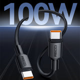 Recci RS56CC Type-C to Type-C PD Hızlı Şarj Özellikli Data ve Şarj Kablosu 100W 1.2M