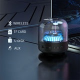 Recci RSK-W31 Amber Serisi FM/TF/AUX Hi-Fi RGB Işıklı Wireless Bluetooth 5.0 Speaker Hoparlör 5W 500mAh