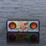 Recci RSK-W38 Space Station Serisi RGB Led Işıklı Bluetooth Hoparlör FM Radio Özellikli