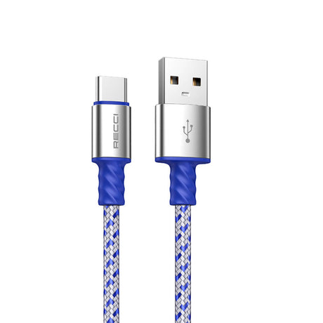 Recci RTC-N32C Instant Serisi USB-A to Type-C 3A Hızlı Şarj Özellikli Şarj ve Data Kablosu 1M