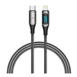 Recci RTC-P21CLPD Ghost Serisi 20W Hızlı Şarj Özellikli Type-C To Lightning PD Kablo 1.2M