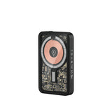 Recci W07 Şeffaf Tasarım Standlı 15W M-safe Şarj Özellikli 20W PD Hızlı Şarj Powerbank 5000mAh