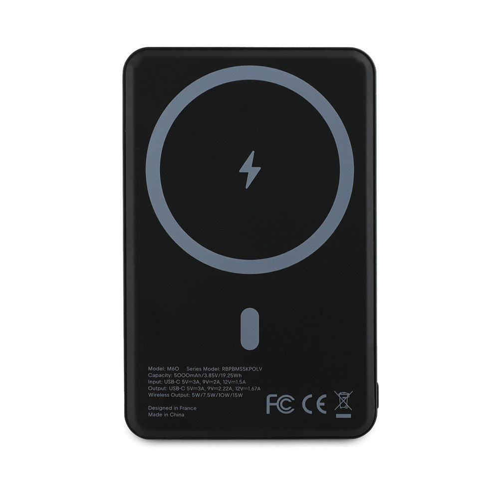 Redbull Orjinal Lisanslı M-safe Şarj Özellikli Dijital LED Göstergeli Kırmızı Şeritli Powerbank 5000mAh 15W