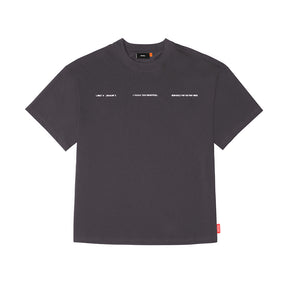 Skinarma Cypher Kısa Kollu Oversize Unisex Bisiklet Yaka Mor Tişört