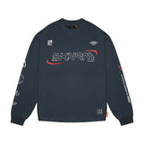 Skinarma Neptune Uzun Kollu Oversize Unisex Bisiklet Yaka Lacivert Sweatshirt